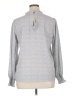 Jasmine & Juliana 100% Polyester Silver Long Sleeve Blouse Size XL - photo 2