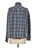 BDG Plaid Blue Long Sleeve Button-Down Shirt Size XXS - photo 2