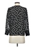 Madewell 100% Polyester Polka Dots Black 3/4 Sleeve Blouse Size 2 - photo 2