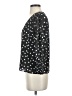 Madewell 100% Polyester Polka Dots Black 3/4 Sleeve Blouse Size 2 - photo 5