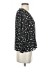 Madewell 100% Polyester Polka Dots Black 3/4 Sleeve Blouse Size 2 - photo 4