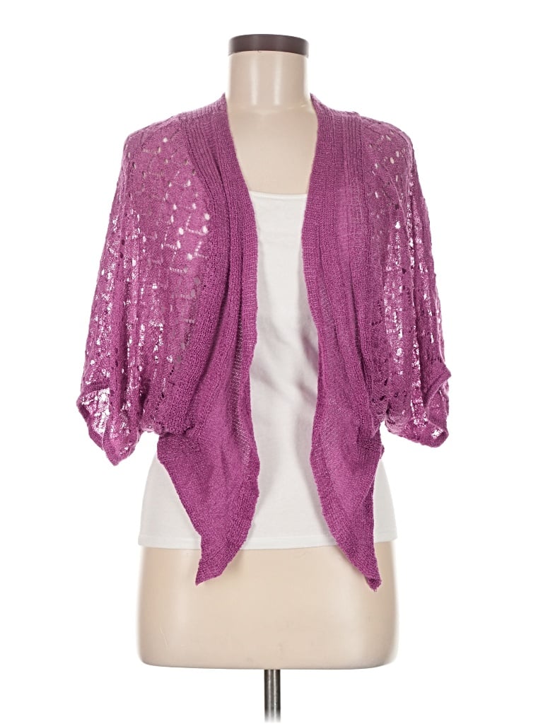 Pre-owned Metrostyle Cardigan Sweater In Purple