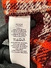 Sugar & Jade 100% Polyester Plaid Orange Jacket Size 10 - photo 4