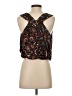 BCBGeneration Floral Black Sleeveless Blouse Size XS - photo 2