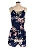 Unbranded 100% Polyester Floral Blue Romper Size M - photo 2