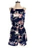 Unbranded 100% Polyester Floral Blue Romper Size M - photo 1
