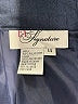 EY Signature 100% Polyester Solid Blue Formal Skirt Size 14 - photo 4