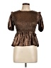 TCEC 100% Polyester Brown 3/4 Sleeve Blouse Size L - photo 1