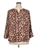 Monday Fun 100% Polyester Orange Long Sleeve Blouse Size 2X - photo 1