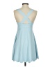 Assorted Brands Solid Blue Casual Dress Size S - photo 2