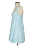 Assorted Brands Solid Blue Casual Dress Size S - photo 5