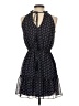 Likely 100% Polyester Polka Dots Blue Cocktail Dress Size 0 - photo 2