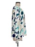 AP.NY Print Teal Long Sleeve Blouse Size M - photo 4