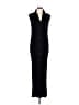 Shape FX Solid Black Casual Dress Size L - photo 1