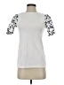 Ann Taylor 100% Polyester White Short Sleeve Top Size XS - photo 1