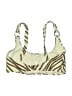 MICHAEL Michael Kors Animal Print Ivory Swimsuit Top Size M - photo 2
