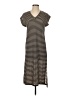 Assorted Brands Stripes Brown Casual Dress Size S - photo 1