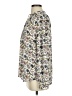 Ann Taylor LOFT 100% Polyester Floral Ivory Long Sleeve Blouse Size S - photo 5