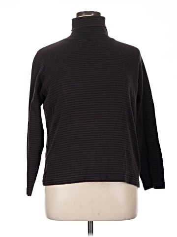 Joan Vass Long Sleeve Turtleneck (view 1)