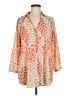 CAbi 100% Polyester Animal Print Orange 3/4 Sleeve Blouse Size M - photo 1