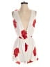 Unbranded Floral White Romper Size S - photo 1