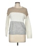 Twine & String Color Block Gray Pullover Sweater Size M - photo 1