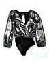 French Connection 100% Polyester Silver Bodysuit Size 2 - photo 1