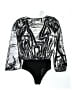 French Connection 100% Polyester Silver Bodysuit Size 2 - photo 2