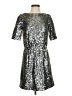 Broadway & Broome 100% Polyester Metallic Silver Cocktail Dress Size 0 - photo 1