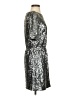 Broadway & Broome 100% Polyester Metallic Silver Cocktail Dress Size 0 - photo 4