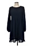 La Fee Maraboutee 100% Polyester Solid Blue Casual Dress Size EU 40 / US 10 - photo 1