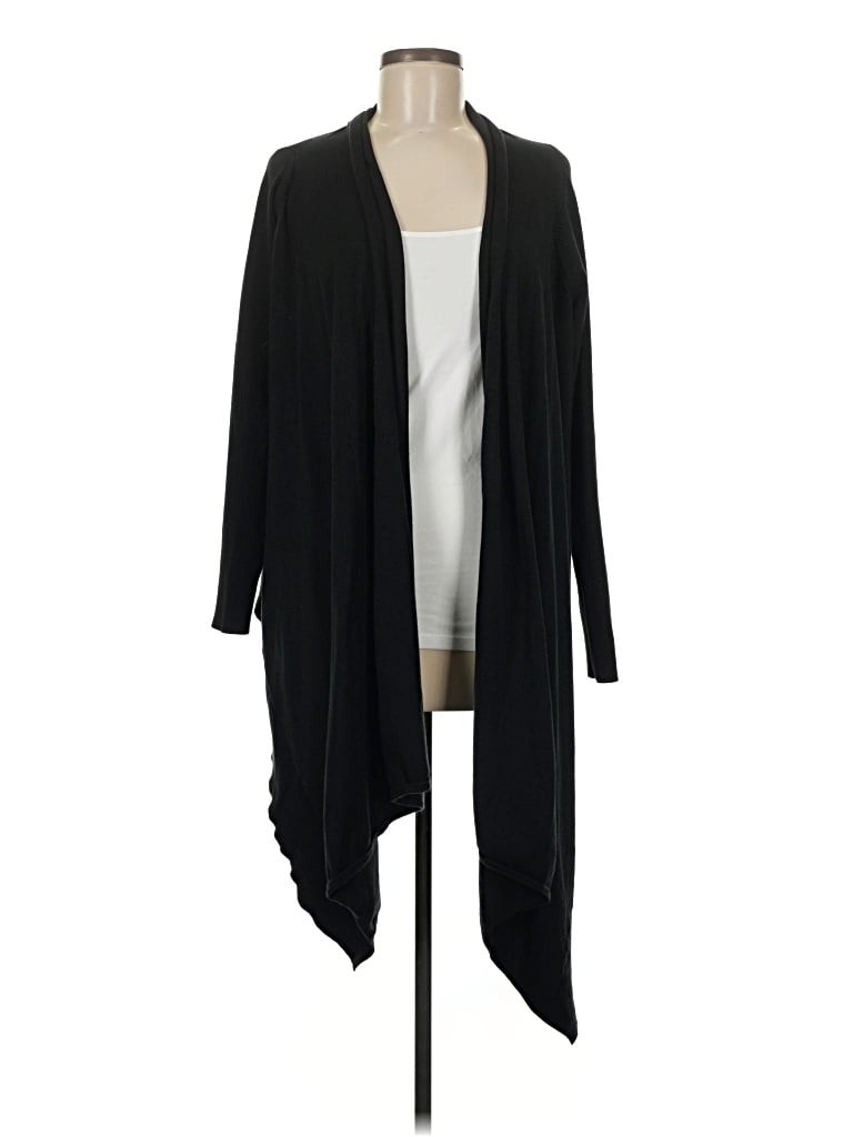 Pre-owned Isda & Co Silk Cardigan Sweater In Black