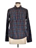 Hollister Plaid Blue Long Sleeve Button-Down Shirt Size L - photo 1