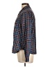 Hollister Plaid Blue Long Sleeve Button-Down Shirt Size L - photo 5