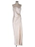 Bec & Bridge 100% Polyester Metallic Silver Ivory Cocktail Dress Size 10 - photo 1