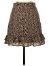 Aqua 100% Polyester Animal Print Brown Casual Skirt Size XS - photo 1