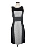 Yoana Baraschi Houndstooth Color Block Plaid Gray Cocktail Dress Size 2 - photo 1