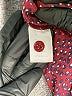 Noir Print Burgundy Long Sleeve Blouse Size S - photo 8