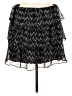 Gap 100% Polyester Chevron-herringbone Black Casual Skirt Size L - photo 1