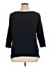 Talbots 100% Pima Cotton Black 3/4 Sleeve Top Size 1X - photo 2