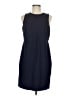 Boden Solid Blue Casual Dress Size 8 - photo 1