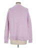 Forte 100% Cotton Solid Purple Turtleneck Sweater Size M - photo 2