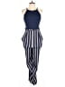 Speechless Stripes Blue Jumpsuit Size XL - photo 1