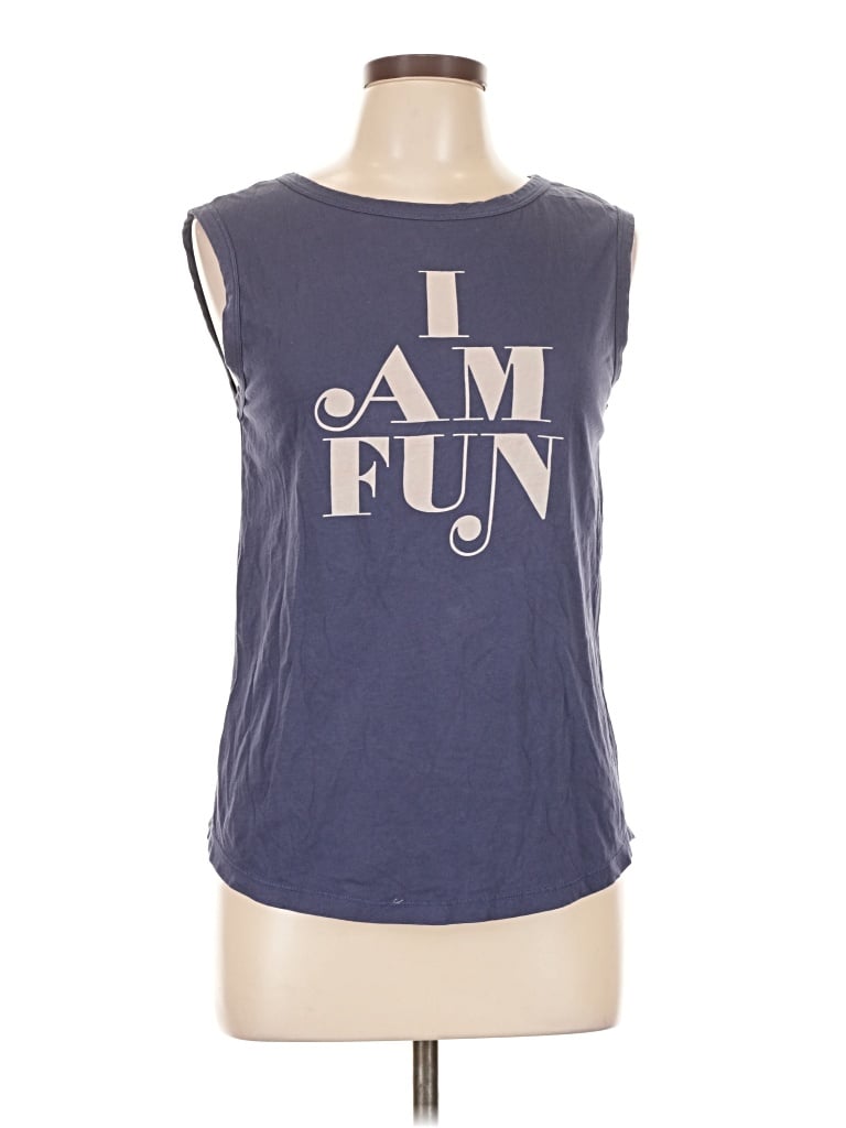 Pre-owned Bando Sleeveless T-shirt In Blue