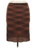 Missoni Chevron-herringbone Brown Wool Skirt Size M - photo 1