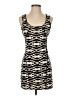 I.ner Graphic Black Ivory Casual Dress Size S - photo 1