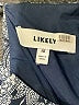 Likely 100% Polyester Paisley Blue Gray Casual Dress Size 10 - photo 7