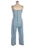 Assorted Brands Solid Blue Jumpsuit Size L - photo 2