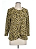 Les Serein Yellow 3/4 Sleeve Blouse Size L - photo 1