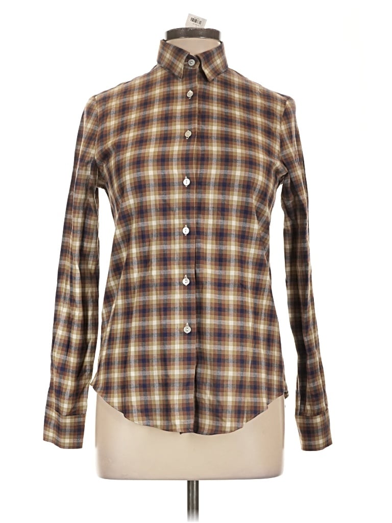 Assorted Brands Long Sleeve Button Down Shirt In Tan
